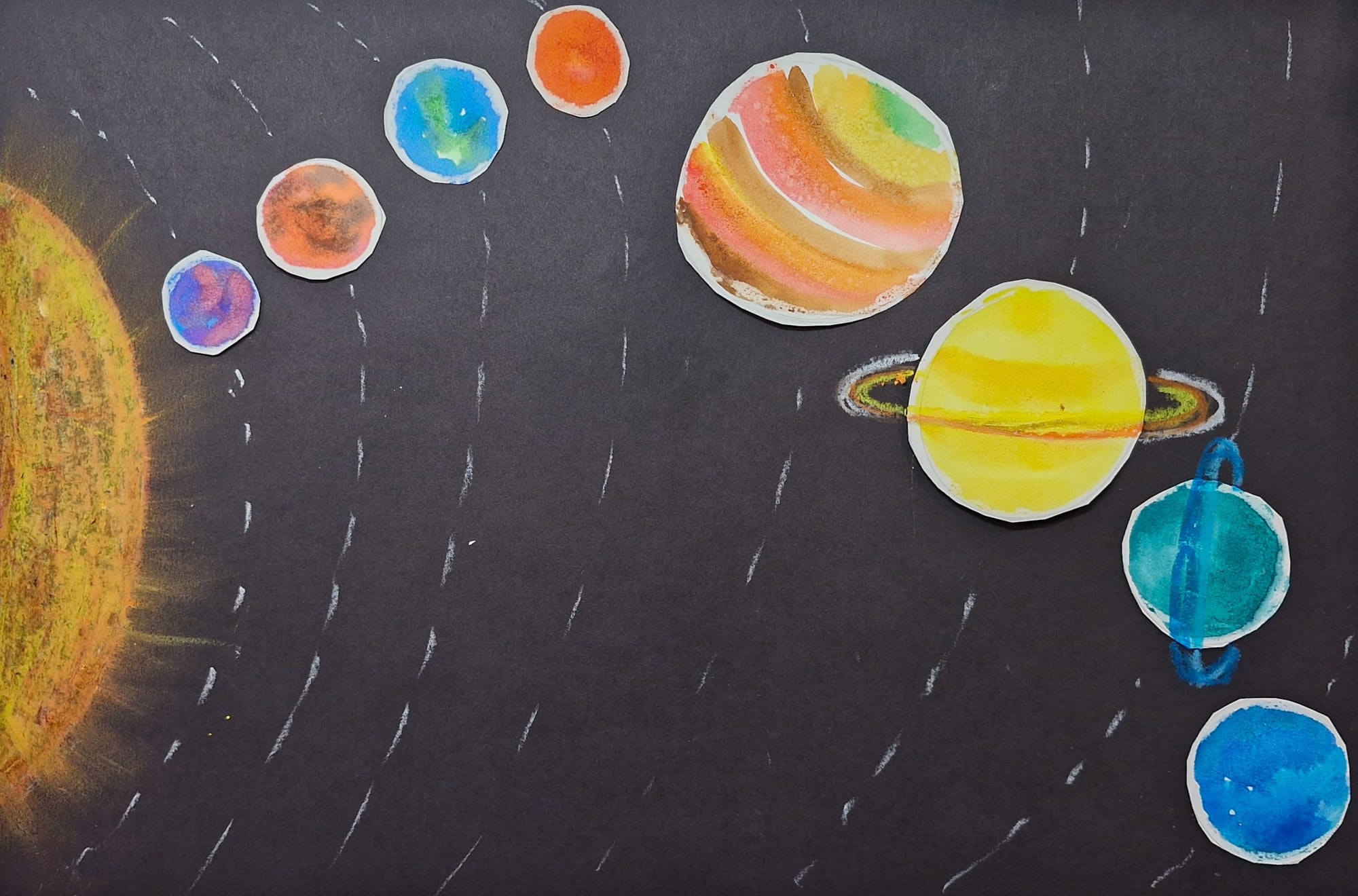 Planetary Families — artwork by Ayesa Kaur
